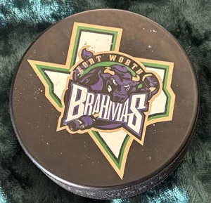 Vintage Fort Worth Brahmas WPHL Hockey Puck Official Made in Czech Defunct - Picture 1 of 4