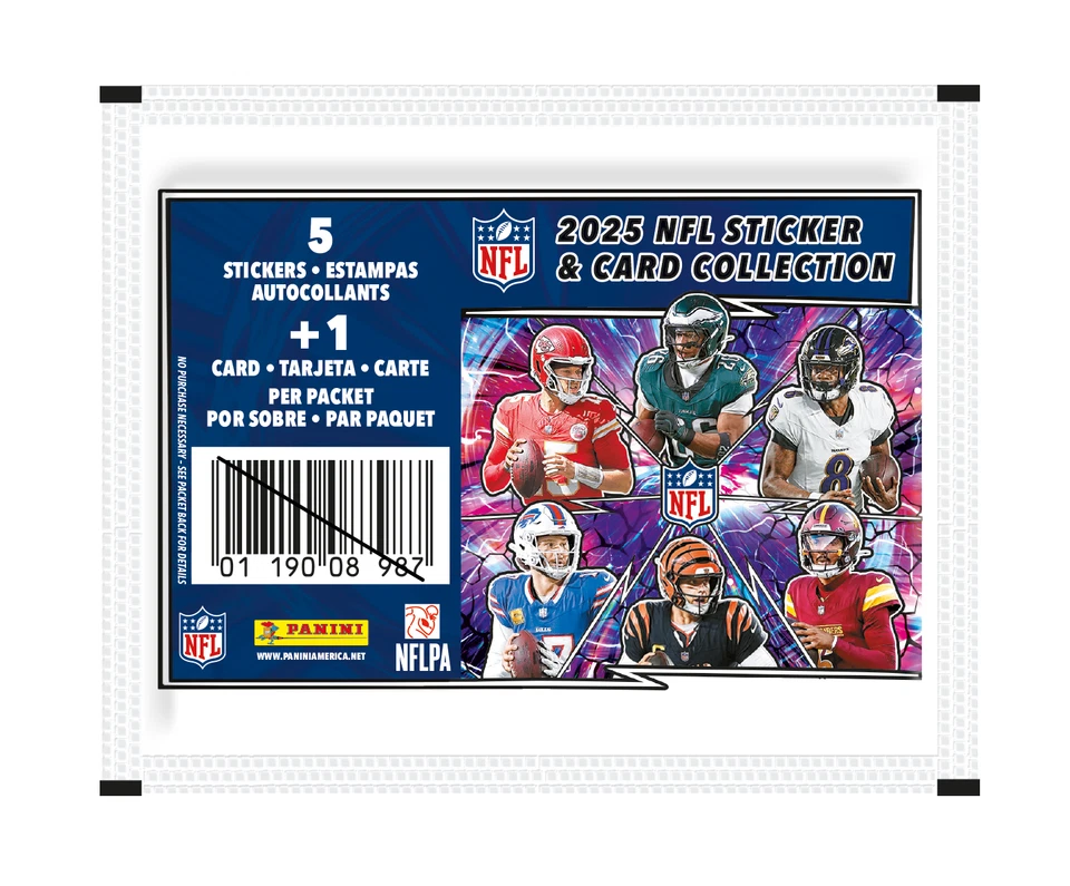 2025 Panini NFL Sticker Pack
