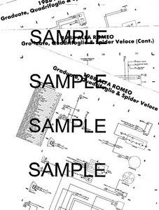 1988 ALFA ROMEO GRADUATE QUADRAFOGLIO SPIDER VELOCE WIRING DIAGRAM CHART 88BK5P - Picture 1 of 2