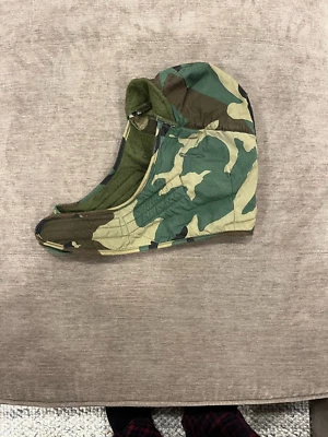 Military Camo Helmet Liner Cold Weather Cap BDU Woodland Green Hunting Gear - Image 1 of 4