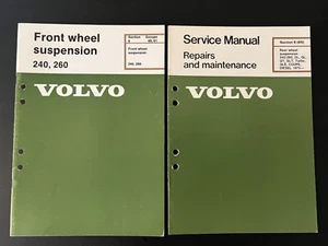 Volvo 240 260 1975-1987 manual de servicio de suspensión delantera y trasera - Imagen 1 de 5