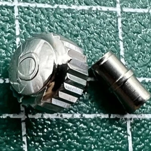 Großhandel 6,3 mm polierte Silber Krone mit Rohr für Omega Seamaster 300 - Bild 1 von 7
