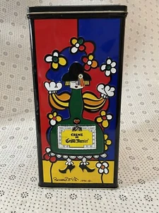 1990 Creme De Grand Marnier Liquer Romero Britto Art Abstract Collectible Tin - Picture 1 of 10