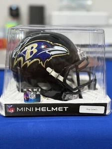 Ravens Ray Lewis Authentic Signed Speed Mini Helmet w/ White Sig BAS Witnessed - Picture 1 of 2