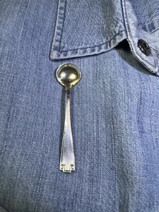 Antique Snuff Spoon Brooch, Egyptian Revival Look, Circa. 1900s - Picture 1 of 9