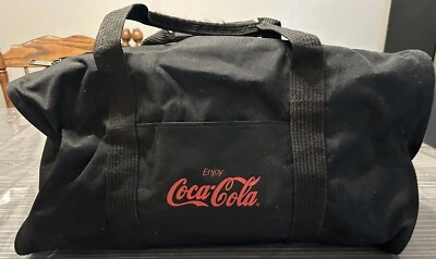 Coca Cola Golden Pacific Duffle/Gym Bag/Backpack/ With Shoulder Strap Black/Red  - Image 1 of 4