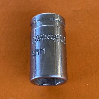 Cornwell Tools USA 1/4" Drive 6 Point Chrome Socket Metric Size 9mm MPN TM-0209 - Image 1 of 4