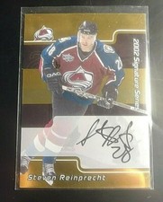 2002-03 In the Game Be A Player Signature Series GOLD Steve Reinprecht Autograph