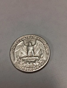 ๐1961 D/D Washington Quarter ERROR 90% Silver Au Choice J/813 - Picture 1 of 3