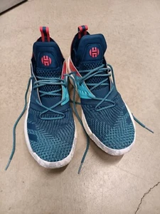Adidas Harden Vol2 Mens Shoe Primeknit AH2216 Blue Night Cyan Boost A4 Sz 13 - Picture 1 of 10