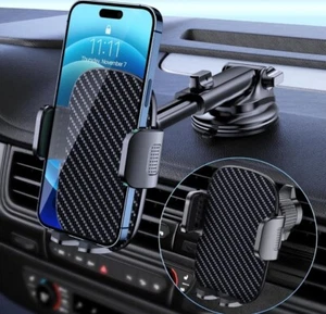 Phone Holder Mount Phone Mount for Car Windshield Dashboard Air Vent Universal - Picture 1 of 4