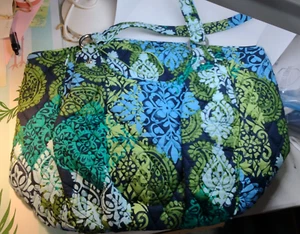 Vera Bradley's GLENNA SATCHEL Handbag in CARIBBEAN SEA Pattern, Purse, NWT - Picture 1 of 6