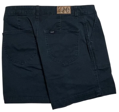 Lee Womens Regular Fit Mid Rise 5.5" Flat Front Chino Shorts (8M) Stretch Navy - Image 1 of 4
