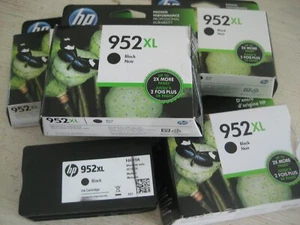 SET 5 Original OEM HP 952XL SCHWARZ Tintenpatrone JUNGFRAU UNGEFÜLLT leere Nachfüllpackungen - Bild 1 von 6