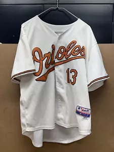 Maglia Baltimore Orioles Baseball Majestic #13 Machado Uomo Taglia 50 Bianca - Foto 1 di 8