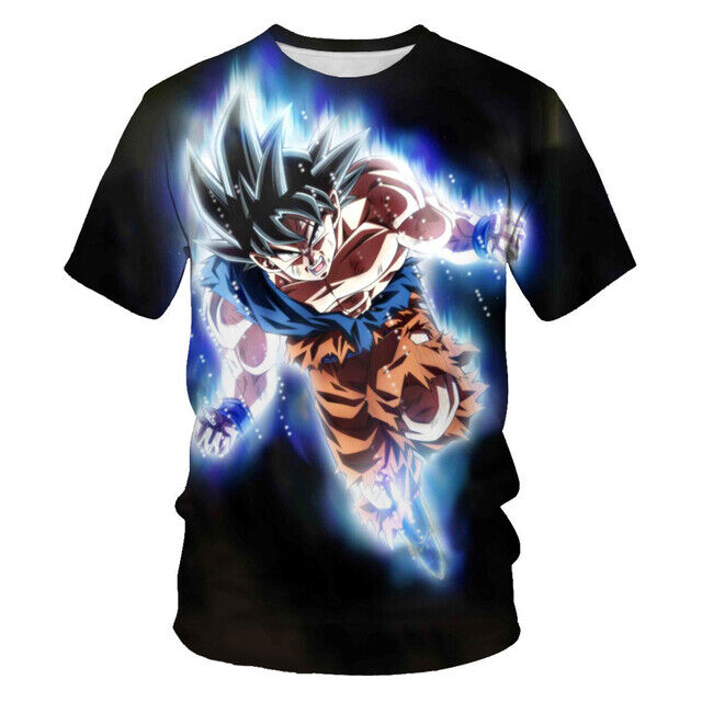 Dragon Ball desenho animado manga curta camiseta, camiseta Son