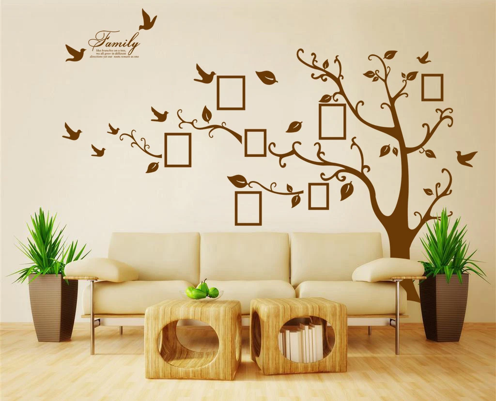 MairGwall Family Tree Wall Decal - Removable Vinyl Wall Sticker For Nursery Or Home Decor