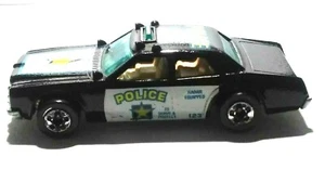 VINTAGE 1977 HOT WHEELS SHERIFF PATROL #123 - BLACK WITH TAN INTERIOR - MALAYSIA - Picture 1 of 6