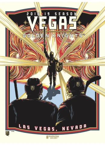 Vegas Golden Knights 18-19 Season Opener “Spellbound" Phenom Serigraph Cover