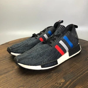 adidas NMD R1 Mens Size 12 Black Athletic Running Shoes Sneakers - Picture 1 of 10