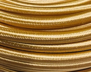 Textile Cable 5 Veiny 5x0, 75 Light Power Replacement Gold 5 Pin - Picture 1 of 2