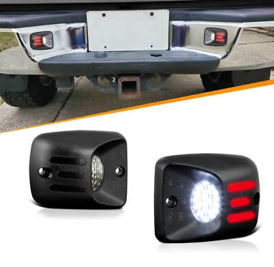 For 1995-2004 Toyota Tacoma [Red OLED Tube] LED License Plate Light Lamp Housing — 第 1/4 张图片