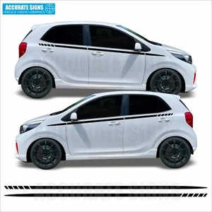 Stickers for Kia Picanto side stripes Decals Vinyl Graphics 3 & 5 door - Picture 1 of 6