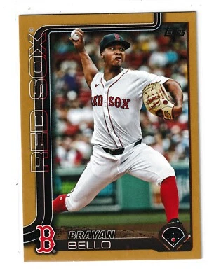 2025 Topps Gold #540 Brayan Bello Boston Red Sox 0855/2025 - Image 1 of 2