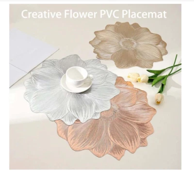 2025 New Raidley Creative Flower PVC Placemat, Luxury Washable Insulation Pad - Bild 1 von 4