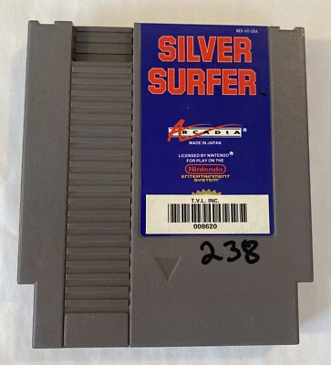 Silver Surfer  - Nintendo Entertainment System NES Tested Authentic Video Game - Image 1 of 4