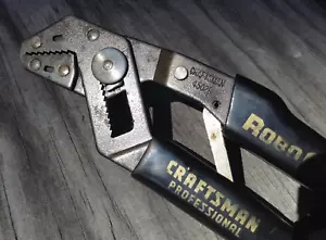 Craftsman Professional ROBO GRIP #45028 auto adjust pliers straight jaw made USA - Picture 1 of 14