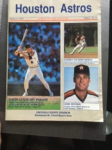 VINTAGE 1989 ~ HOUSTON ASTROS ~ SPRING TRAINING MAGAZINE - Bild 1 von 3