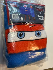 Poncho de baño con capucha toalla Lightning McQueen 95 película Disney Pixar Cars algodón - Imagen 1 de 3