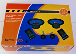 GEM SOUND KIT-250 Componente 6,5" Coppia Altoparlanti Autoradio NUOVI CON SCATOLA GUARDA LEGGI! - Foto 1 di 4
