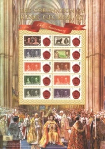 BC-381 2012 Coronation of King George VI Business Smilers Sheet - Picture 1 of 1