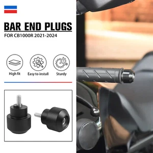CNC Handlebar Grips Bar End Cap Plugs Slider Fits For Honda CB1000R 2021-2024 - Picture 1 of 10