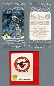 1987 Hostess Canada Orioles Eddie Murray in Cello With Poster Space Cutout - Picture 1 of 4