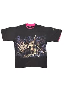 Vintage HABITAT Wyoming Shirt Jackson Hole Front & Back Size M Tee 90s Western - Picture 1 of 8