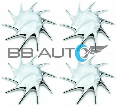 Ford Windstar Van 1998-1999 juego de 4 tapacubos centrales de rueda de aluminio cromados nuevos Foto 1 de 4