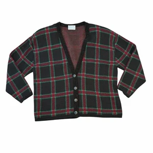 Vintage Pendleton Wool Cardigan Sweater Plaid Christmas 3XL - Picture 1 of 5