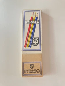 alte Lyra Nürnberg No. 0676 LYRATO Farbstifte 6 Stück in Box Vintage rare - Picture 1 of 14