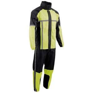 Men's Hi-Vis Reflective Milwaukee Leather Water-Resistant Rain Suit - Bild 1 von 15