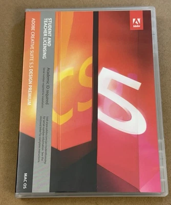 Adobe Creative Suite 5.5 Design Premium Mac OS Student Teacher with Code - Image 1 of 4