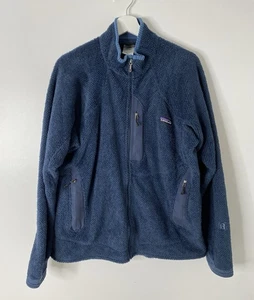 Vintage Patagonia R1 Regulator Jacket Herren XL Polartec Fleece Blau Full Zip Jacke - Bild 1 von 5