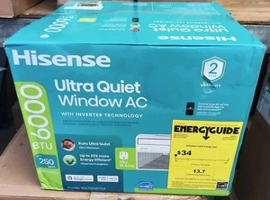 Hisense 6,000 BTU Smart Inverter Window Air Conditioner (Cool Only) - Picture 1 of 4