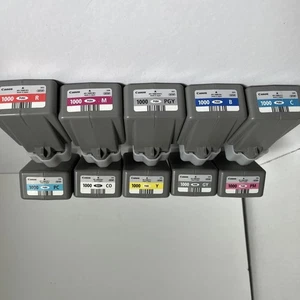 10 cartouches Canon vides pour imprimante Canon Pro1000 à recharger lire - Photo 1/10