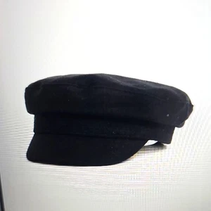 NWT Vince Camuto Skipper Cap Solid Hue Black One Size  - Picture 1 of 11