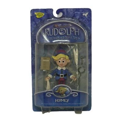 Vintage 2002 Rudolph Island of Misfit Toys HERMEY Elf Dentist Figure Playing Man - Image 1 of 4