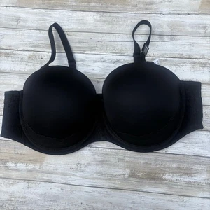 TORRID Bra NWT Sz 46DDD Black Bombshell Everyday Lace Strapless Push Up Padded - Picture 1 of 14