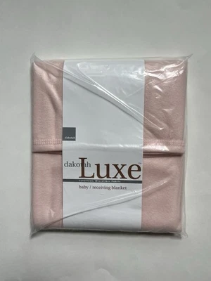Manta de recepción de bebé de microfibra rosa de lujo marca Dakotah nueva con etiquetas Foto 1 de 2